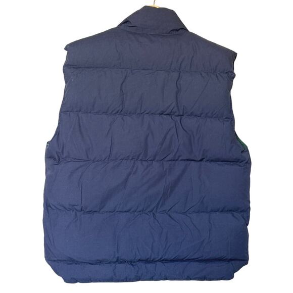 Vintage Woodlake Mens Duck Down Vest Navy Full Zip w/Pockets Size M EUC - Picture 2 of 8